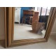 Miroir doré ancien de style Louis Philippe avec fronton