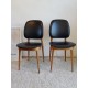 Paire de chaises par P. Guariche modèle Pégase éditeur Baumann circa 1960