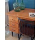 Bureau années 60 en bois et métal