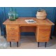 Bureau années 60 en bois et métal