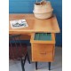 Bureau années 60 en bois et métal