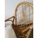 Paire de fauteuils en rotin vintage