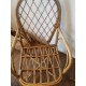 Paire de fauteuils en rotin vintage