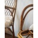 Paire de fauteuils en rotin vintage