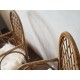 Paire de fauteuils en rotin vintage