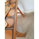 Table rotin et osier - carrelage - vintage- 1960