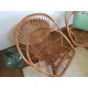 Paire de Fauteuils rotin vintage