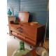 Buffet moderniste circa 1960 avec tiroirs cachés