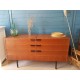 Buffet moderniste circa 1960 avec tiroirs cachés