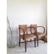 Paire de fauteuils Bridge vintage
