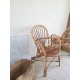 Paire de fauteuils en rotin et osier vintage