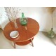 Table basse ronde années 60 esprit scandinave - 86 x 53