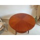 Table basse ronde années 60 esprit scandinave - 86 x 53