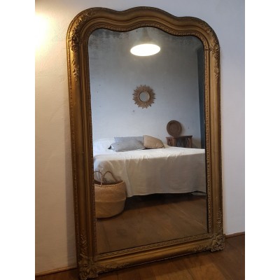 Grand Miroir doré ancien 140 x 91cm
