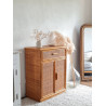 Buffet en rotin vintage circa années 70