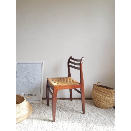 Paire de chaises scandinaves corde tressée