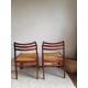 Paire de chaises scandinaves corde tressée