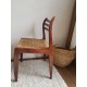 Paire de chaises scandinaves corde tressée
