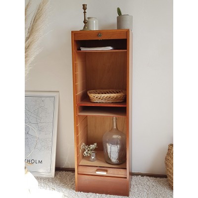 Meuble de métier - classeur à rideau - vintage