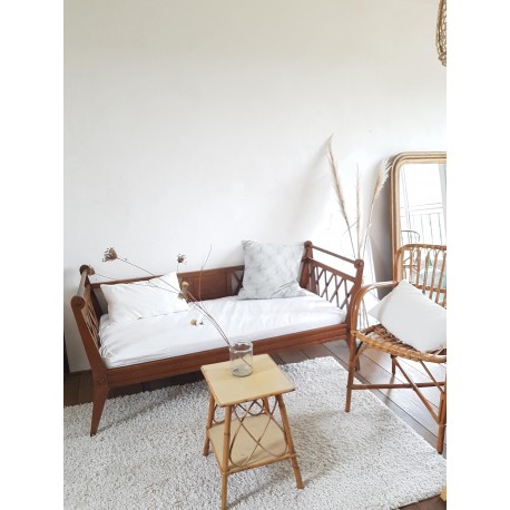 Banquette -Day-bed pieds compas circa 1960