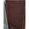 Commode en rotin brun circa années 70