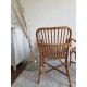 Paire de fauteuils en rotin vintage