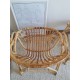 Paire de fauteuils corbeille en rotin vintage