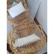 Paire de fauteuils corbeille en rotin vintage