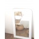 Miroir ancien blanc 120x71cm de style Louis Philippe