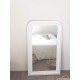 Miroir ancien blanc 120x71cm de style Louis Philippe