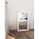 Miroir ancien blanc 120x71cm de style Louis Philippe
