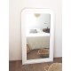 Miroir ancien blanc 120x71cm de style Louis Philippe