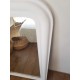 Miroir ancien blanc 120x71cm de style Louis Philippe