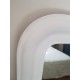 Miroir ancien blanc 120x71cm de style Louis Philippe