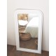 Miroir ancien blanc 120x71cm de style Louis Philippe