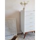 Commode -semainier pieds compas circa 1960 esprit scandinave