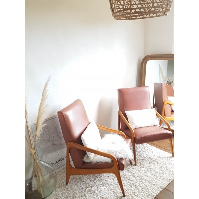 Paire de fauteuils scandinave années 60 STELLA