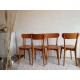 Suite de 4 chaise bistrots LUTERMA circa 1960