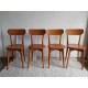 Suite de 4 chaise bistrots LUTERMA circa 1960
