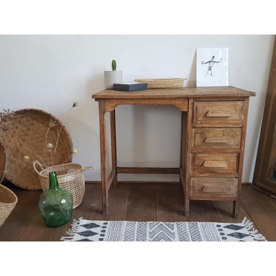 Bureau en bois années 60