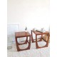 Paire de tables basses gigogne scandinaves Sunelm, circa1960