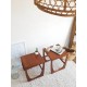 Paire de tables basses gigogne scandinaves Sunelm, circa1960