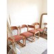 Suite de 4 chaises traineaux Baumann