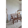 Banquette en rotin circa années 70