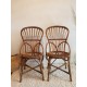 2 chaises et 2 fauteuils rotin et osier par P.Audoux et F. Minet circa 1950