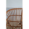 Banquette en rotin circa années 70