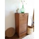 Meuble de métier - classeur à rideau - vintage