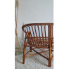 Banquette en rotin circa années 70
