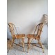 Paire de chaises en rotin vintage