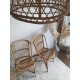 Paire de chaises en rotin vintage